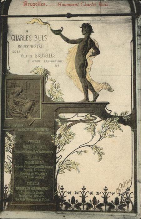Bruessel Bruxelles Monument Charles Buls