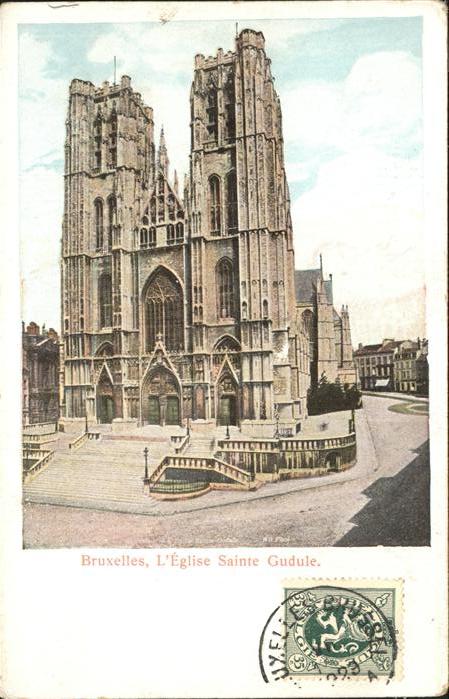 Bruessel Bruxelles L Eglise Saintre Gudule