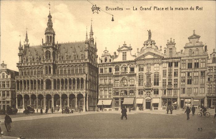 Bruessel Bruxelles La Grand`Place et la maison du Roi