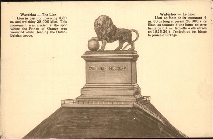 Waterloo Wallon The Lion