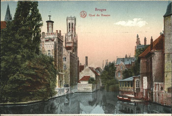 Bruges BRUGGE Belgie Quai du Rosaire