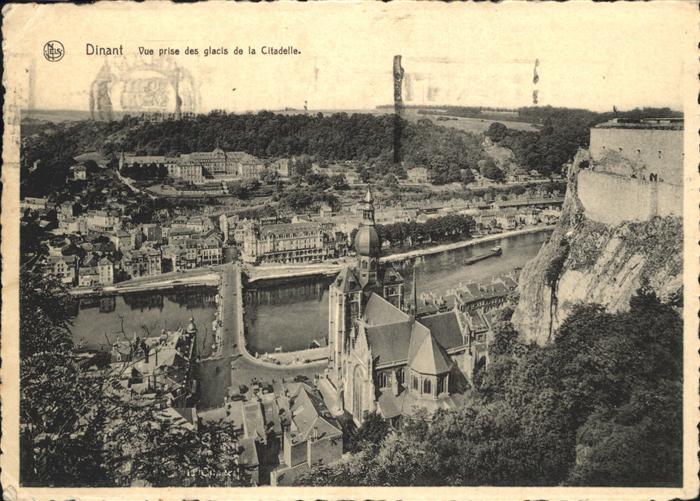 Dinant Wallonie Vue prise des glacis de la Citadelle