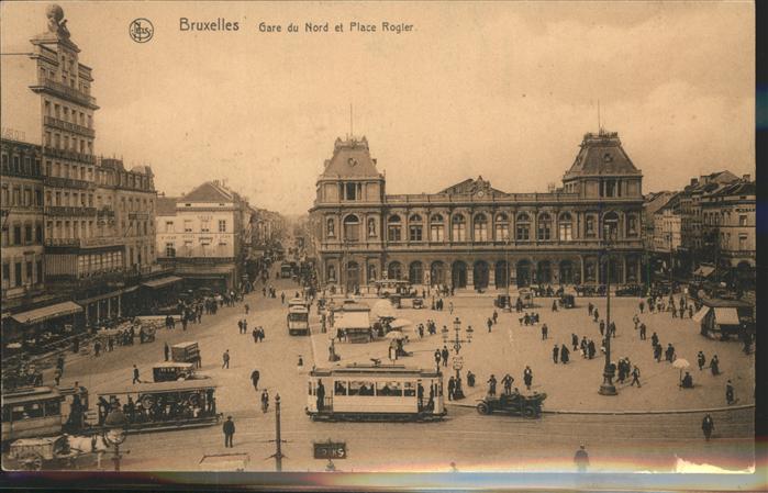 Bruessel Bruxelles Gare du Nord et Place Rogier
