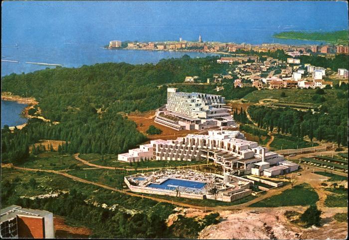 Porec Hotel Kristal Rubin Swimming Pool Fliegeraufnahme Adria