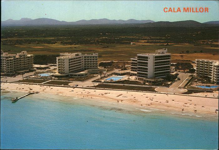 Cala Millor Mallorca Hotels Strand Fliegeraufnahme
