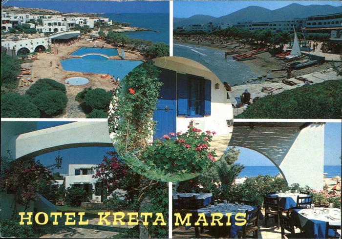Limenas Chersonisou Hotel Kreta Maris Swimming Pool Strand Terrasse Meerblick