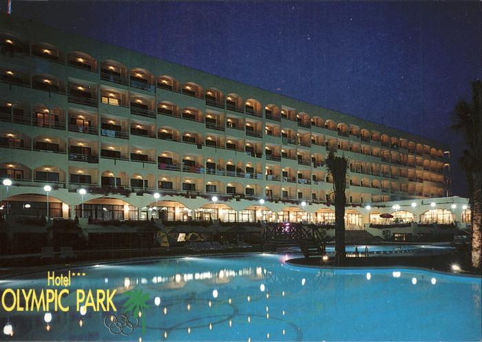 Lloret de Mar Hotel Olympic Park Swiming Pool bei Nacht