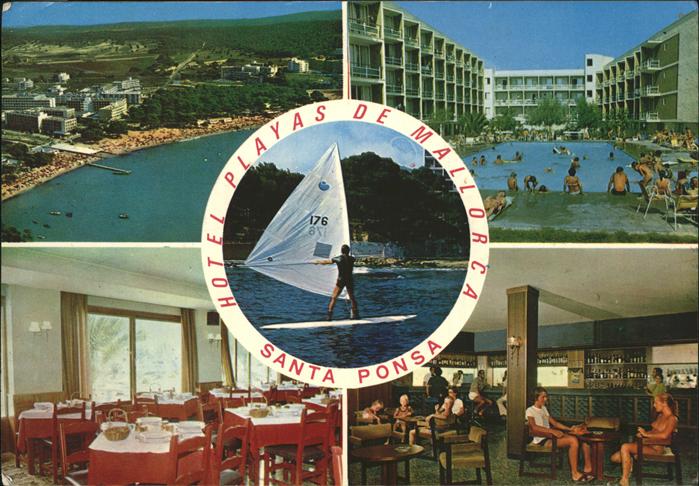 Santa Ponsa Mallorca Islas Baleares Hotel Playas Fliegeraufnahme Swimming Pool R