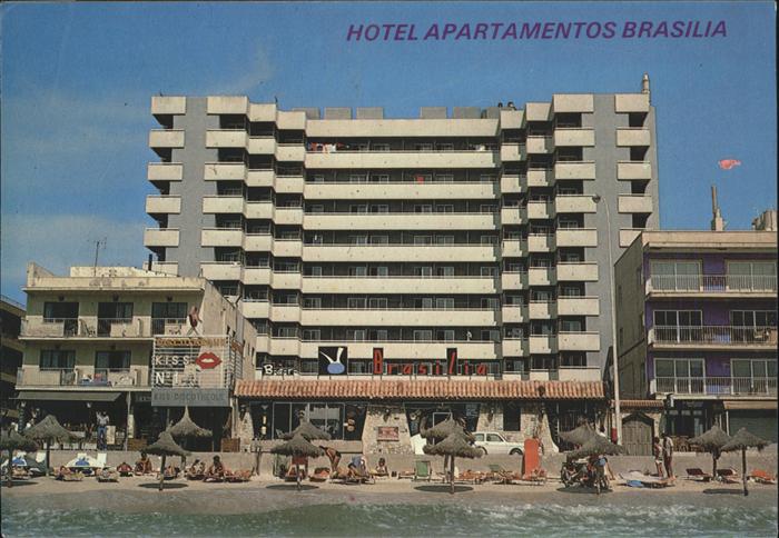 Palma de Mallorca Hotel Apartamentos Brasilia Playa de Palma Strand