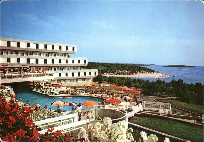 Porec Hotel Delfin Swimming Pool Plava Laguna Strand Meerblick