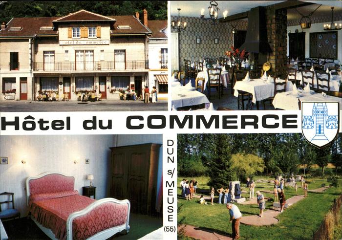 Dun-sur-Meuse Hotel du Commerce Restaurant Minigolf