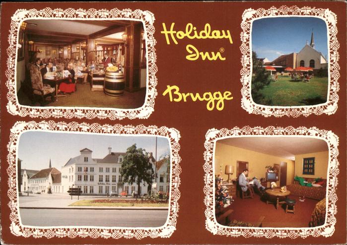 BRUGGE Bruges Belgie Hotel Holiday Inn Restaurant Kirche