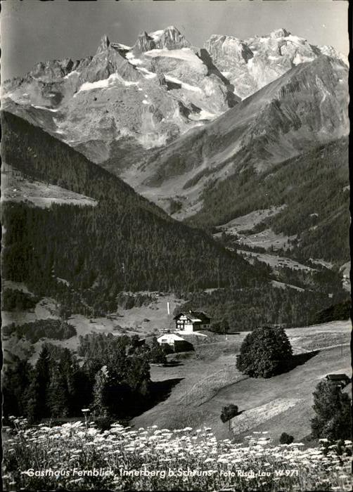 Innerberg Vorarlberg Gasthaus Fernblick Bergwiese Alpenpanorama