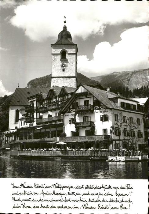 St Wolfgang Wolfgangsee Hotel Weisses Roessl am Wolfgangsee Kirche