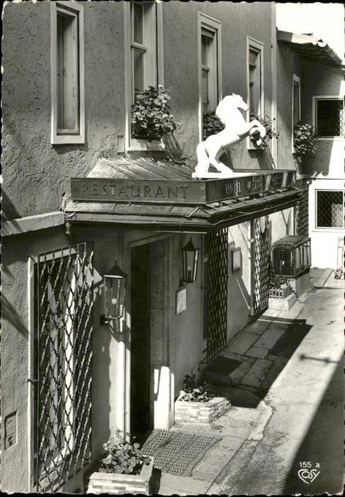 St Wolfgang Wolfgangsee Hotel Weisses Roessl Eingang Gedicht