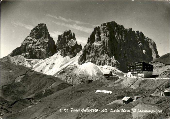 Canazei Passo Sella Albergo Maria Flora Sassolungo Dolomiti Berghotel Sellajoch