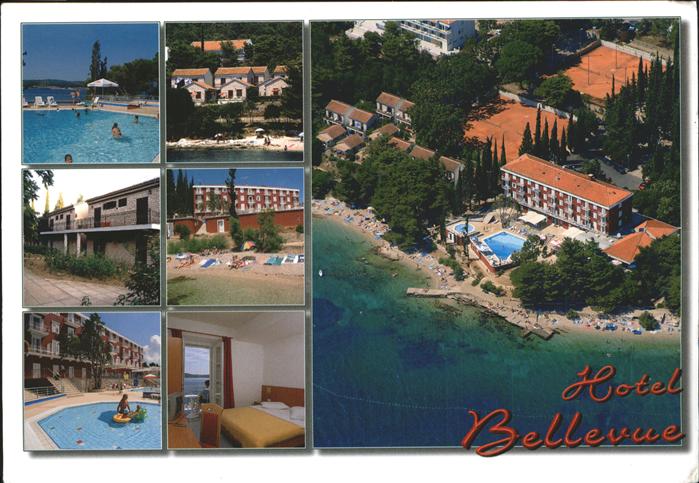 Rijeka Fiume Hotel Bellevue Schwimmbad Tennisplatz Fliegeraufnahme