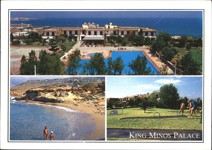 Hersonissos Limenas Chersonisou Hotel King Minos Palace Swimming Pool Strand Min