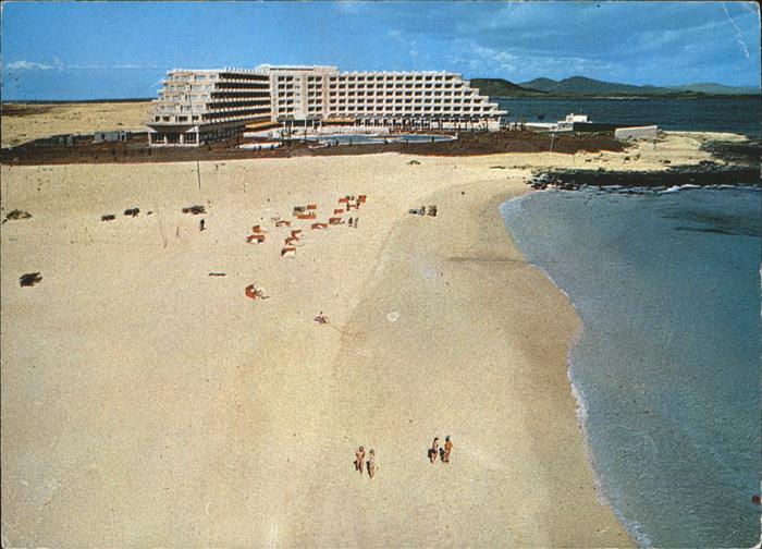 Corralejo Strandhotel Fliegeraufnahme