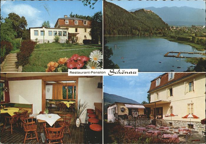 St Andrae Ossiacher-See Kaernten Restaurant Pension Schoenau