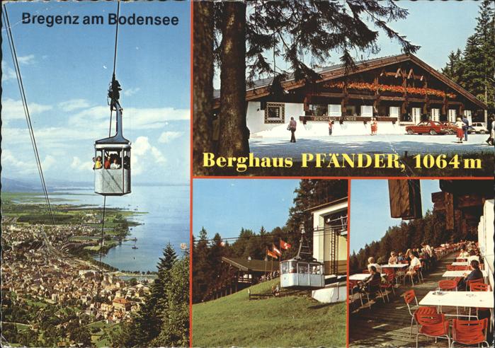Bregenz Vorarlberg Berghaus Pfaender Seilbahn Bodensee