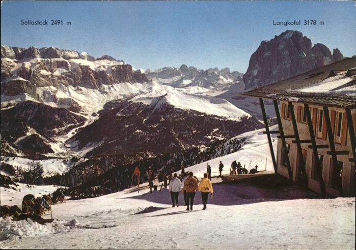 Val Gardena Langkofel Sellastock