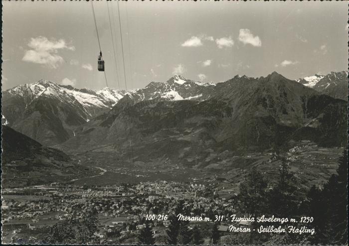 Merano Meran Funivia Avelengo Seilbahn