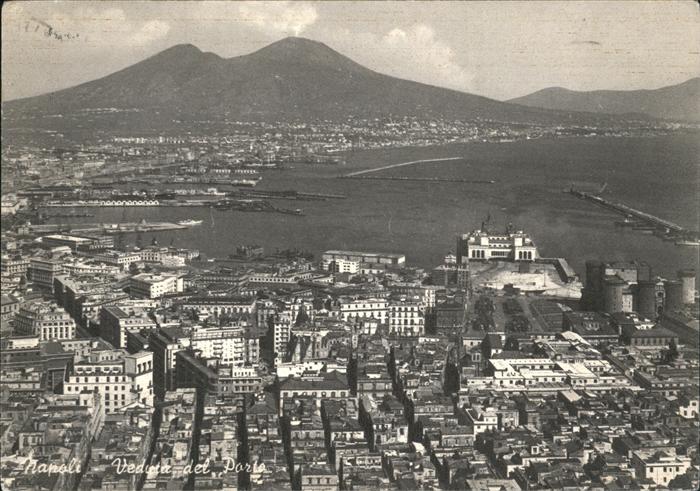 Napoli Neapel Veduta del Porto
