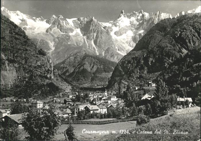 Italien Italia Italy Courmayetir Catena del M. Bianco