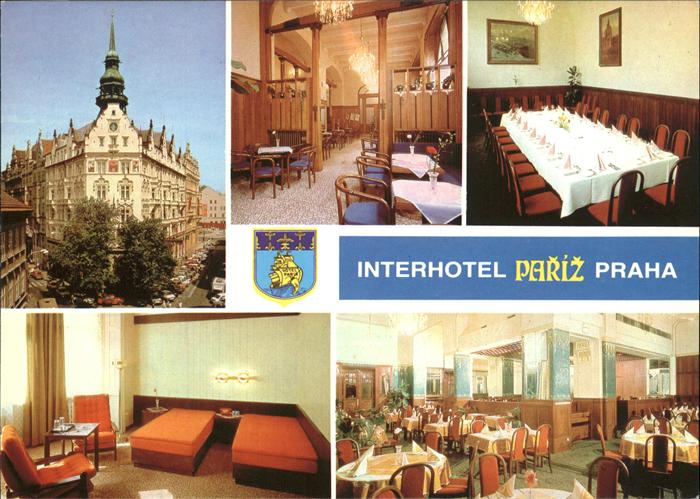 Praha Prahy Prague Interhotel Pariz Wappen