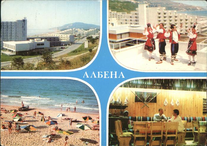 Bulgarien Station Albena Hotel Strand Tracht