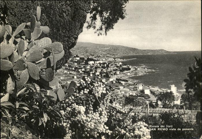 San Remo Vista panoramica da ponente Riviera dei fiori