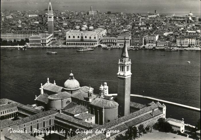 Venezia Venedig Panorama da S. Giorgio dall'aereo