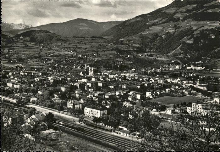 Brixen Suedtirol Panorama Eisenbahn