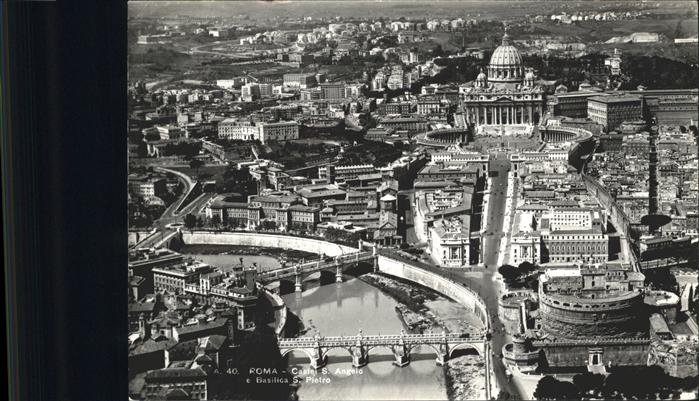 Rom Roma Engelsburg St. Peter Vatican Fliegeraufnahme