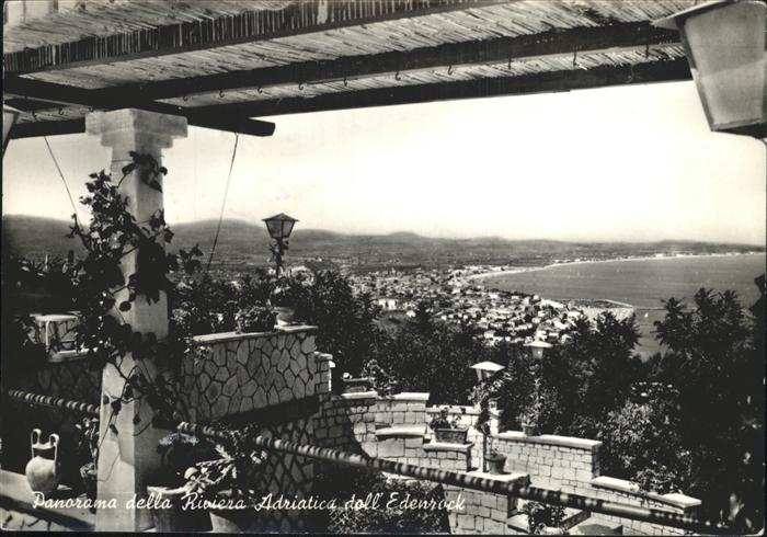 Cattolica Rimini Panorama della Riviera Adriatica dall Edenrock