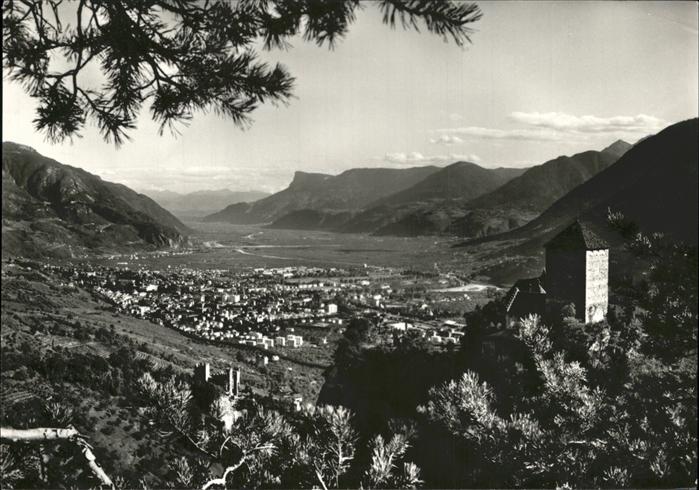 Merano Meran Panorama Castel Tirolo Schloss