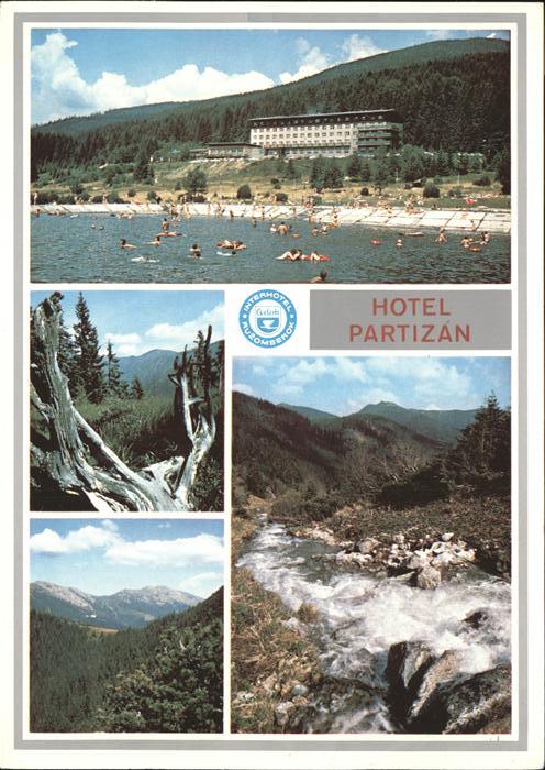 Nizke Tatry Hotel Partizan Badestrand Niedere Tatra Gebirgsbach
