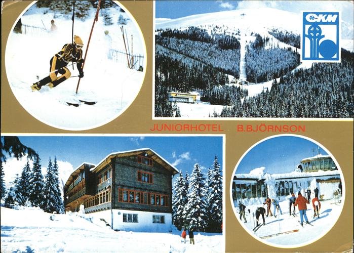 Jasna Slowakei CKM Juniorhotel B. Bjoernson Skirennen Wintersportplatz Niedere T