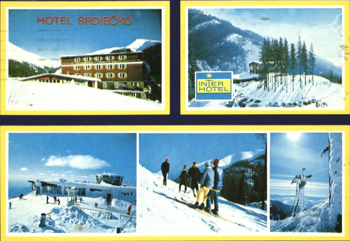 Jasna Slowakei Interhotel Srdiecko Wintersportplatz Niedere Tatra Bergstation