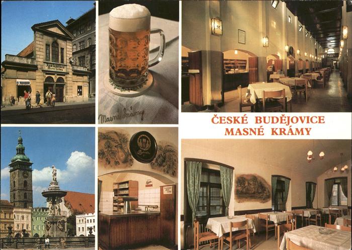 Ceske Budejovice Restaurant Masne Kramy Bierkrug Brunnen