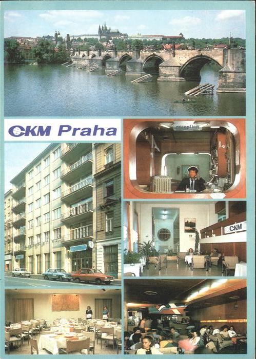 Praha Prahy Prague Juniorhotel CKM Burg Moldau Bruecke