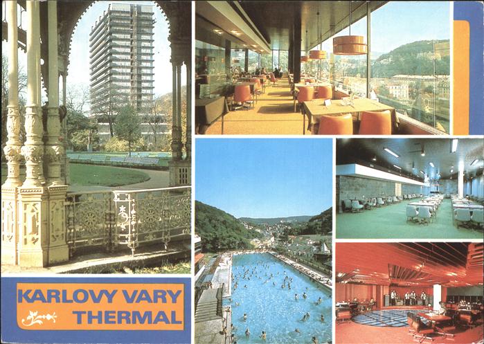 Karlovy Vary Lazenske Sanatorium Thermal Schwimmbad Restaurant