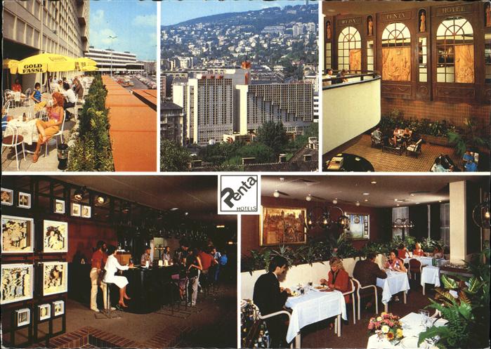 Budapest Buda Penta Hotel Restaurant Terrasse Bar