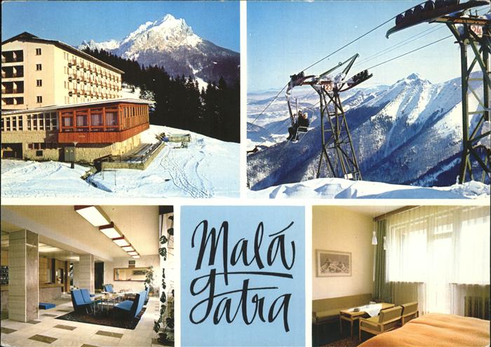 Terchova Horksy Hotel Boboty Skilift Wintersportplatz Mala Fatra Kleine Fatra