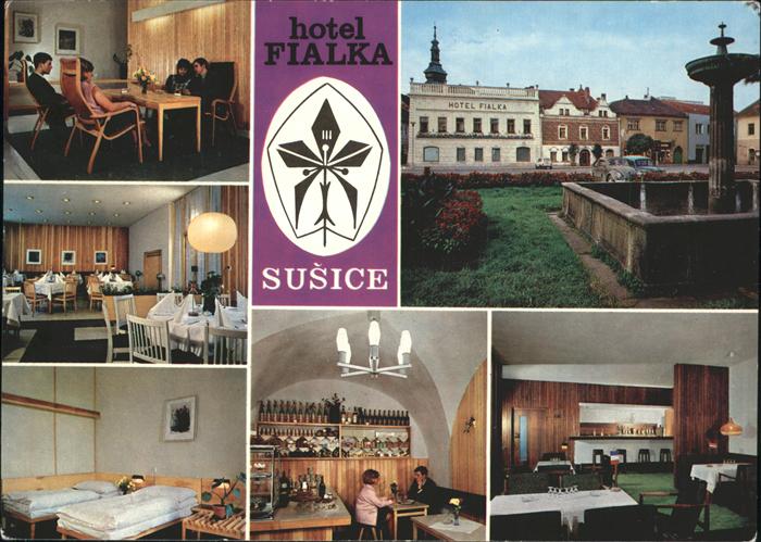 Susice Hotel Fialka Restaurant Brunnen
