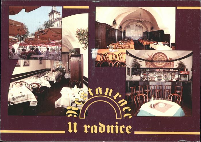 Praha Prahy Prague Restaurace U radnice Restaurant