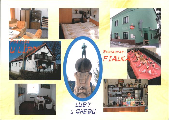 Luby u Chebu Penzion U Lipy Restaurant Fialka Denkmal