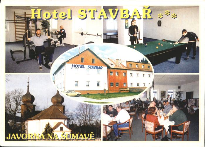 Sumava Czechia Hotel Stavbar Fitness Billard Restaurant Kirche
