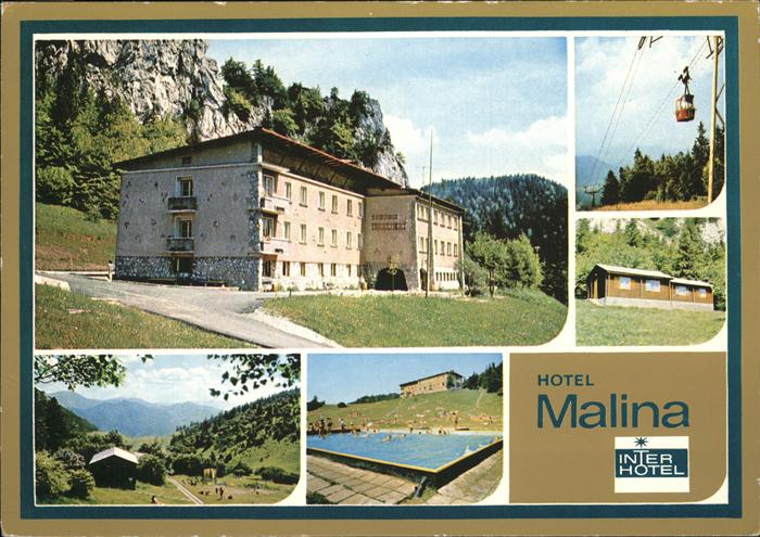 Ruzomberok Rozsahegy Hotel Malina Kabinenseilbahn auf den Malino Schwimmbad Gros